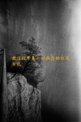 微信投票是一种病态的社交方式